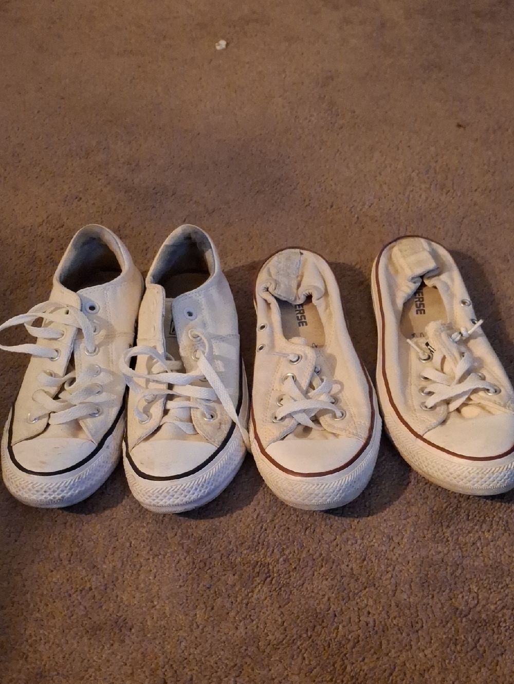 Womens White Canvas Sneakers - Classic Low-Top Converse